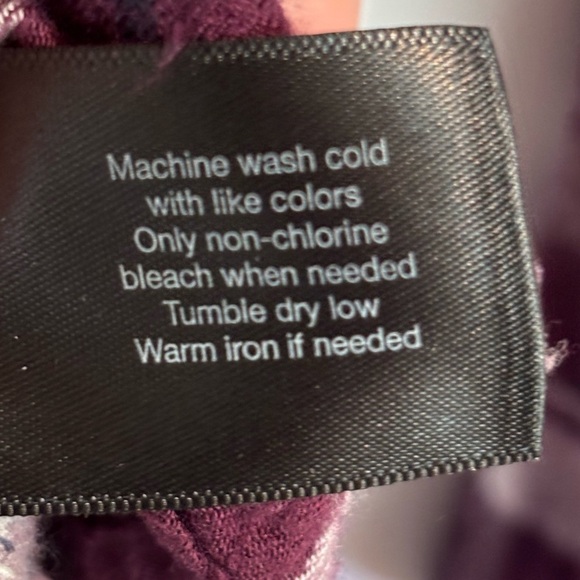 Lane Bryant Purple Plaid Button Front Peplum Tunic Top 26/28 - Picture 14 of 14